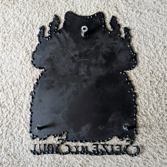 Handcrafted Black Beard Pirate Skull Molten Metal Wall Art From Nine Line